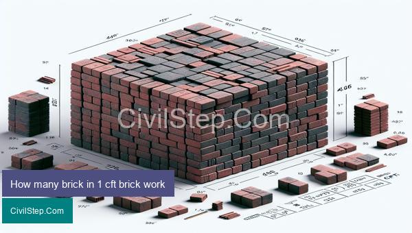 How many brick in 1 cft brick work