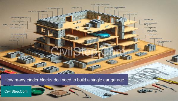 How many cinder blocks do i need to build a single car garage
