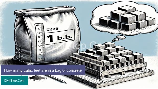 How many cubic feet are in a bag of concrete
