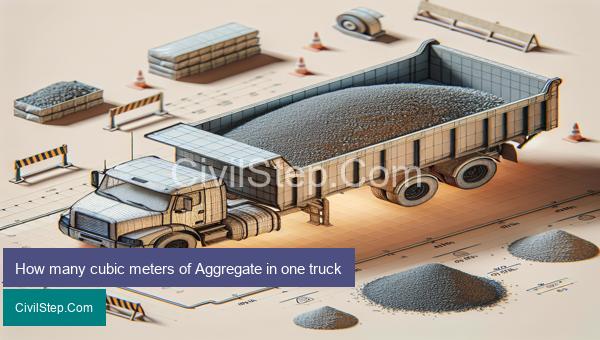 How many cubic meters of Aggregate in one truck