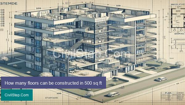 How many floors can be constructed in 500 sq ft