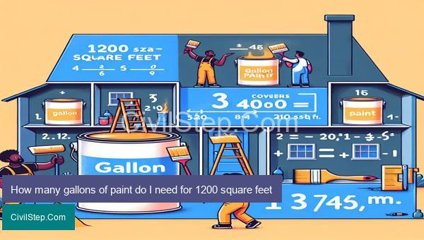 How many gallons of paint do I need for 1200 square feet