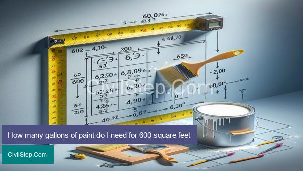 How many gallons of paint do I need for 600 square feet