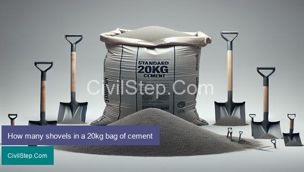 How many shovels in a 20kg bag of cement