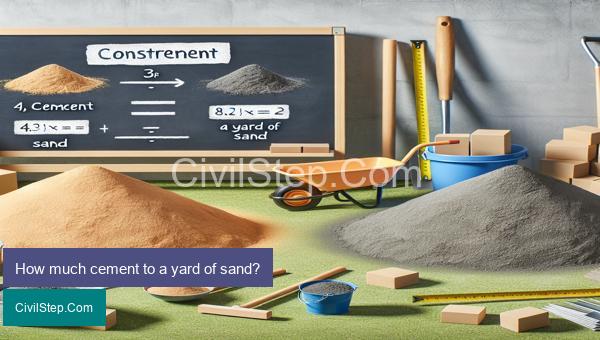 How much cement to a yard of sand?