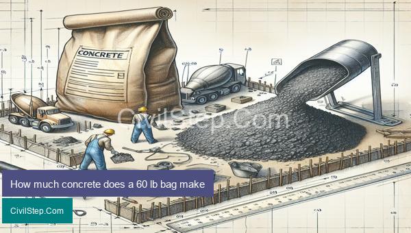 How much concrete does a 60 lb bag make
