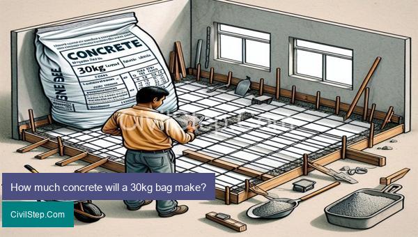 How much concrete will a 30kg bag make?