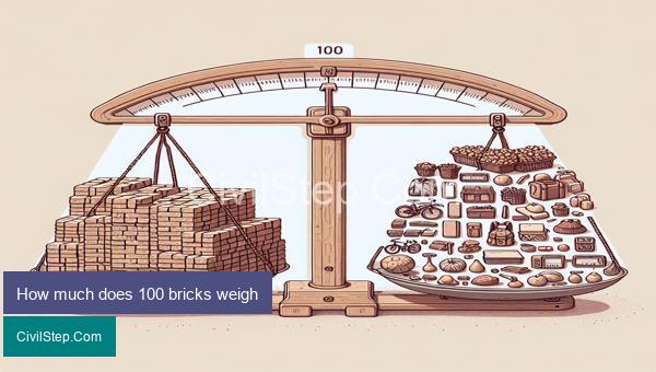 How much does 100 bricks weigh
