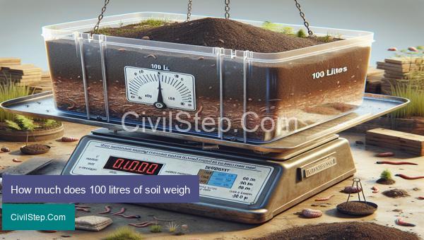 How much does 100 litres of soil weigh