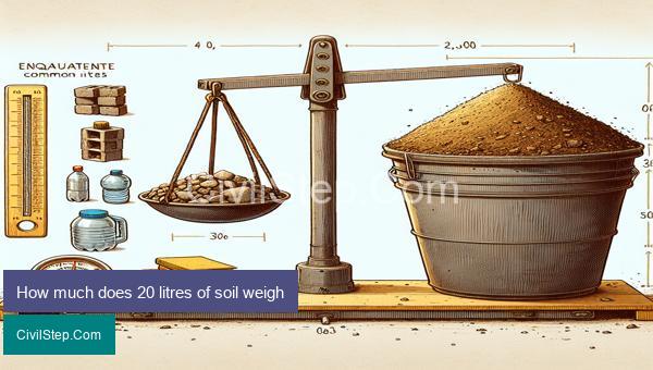 How much does 20 litres of soil weigh