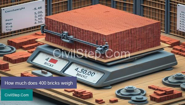 How much does 400 bricks weigh