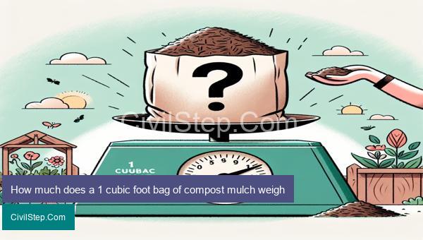 How much does a 1 cubic foot bag of compost mulch weigh