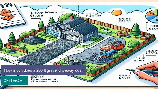 How much does a 200 ft gravel driveway cost