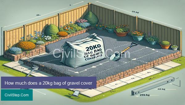 How much does a 20kg bag of gravel cover