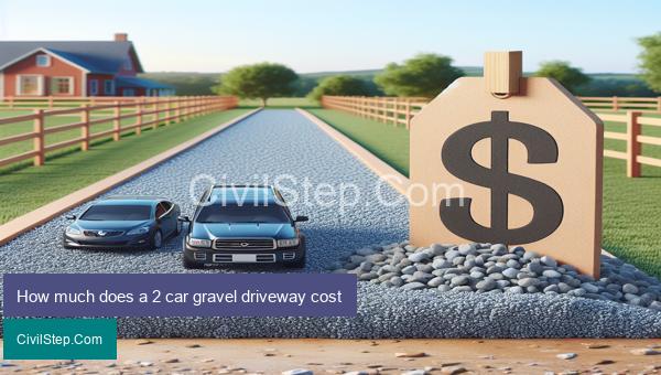 How much does a 2 car gravel driveway cost