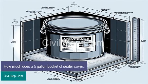 How much does a 5 gallon bucket of sealer cover.