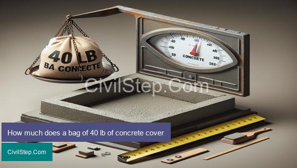 How much does a bag of 40 lb of concrete cover