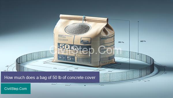 How much does a bag of 50 lb of concrete cover