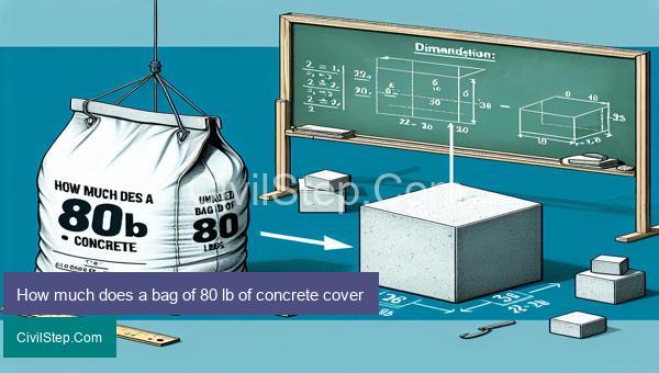How much does a bag of 80 lb of concrete cover