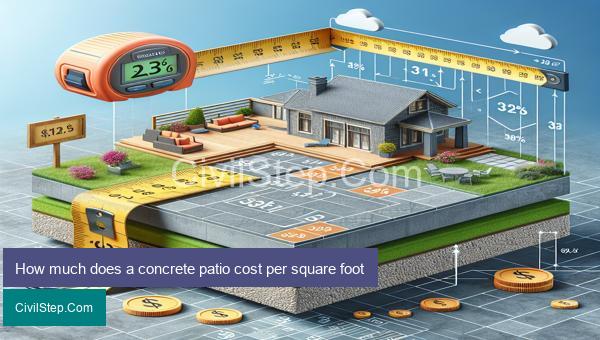 How much does a concrete patio cost per square foot