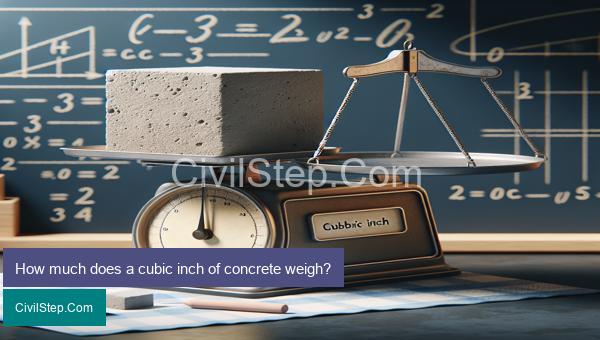 How much does a cubic inch of concrete weigh?