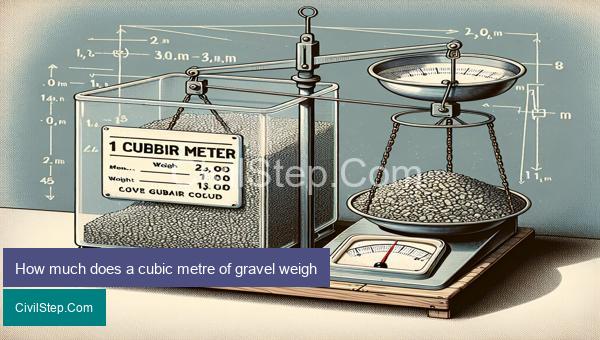 How much does a cubic metre of gravel weigh