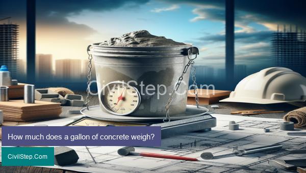 How much does a gallon of concrete weigh?