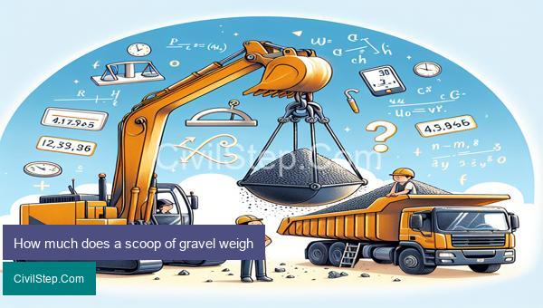 How much does a scoop of gravel weigh