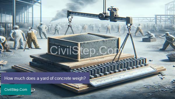 How much does a yard of concrete weigh?