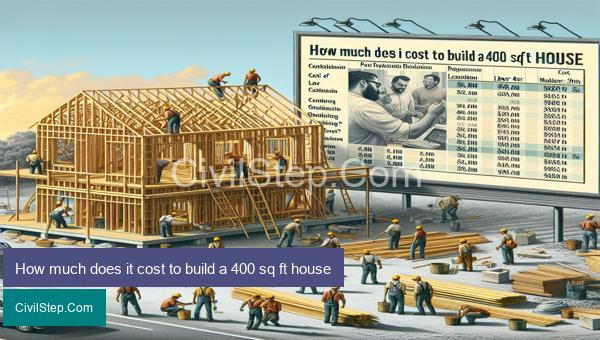 How much does it cost to build a 400 sq ft house