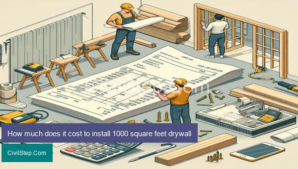 How much does it cost to install 1000 square feet drywall