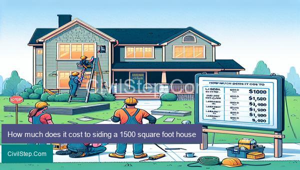 How much does it cost to siding a 1500 square foot house