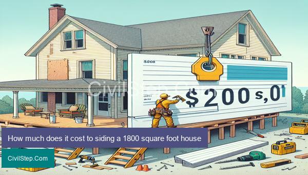 How much does it cost to siding a 1800 square foot house