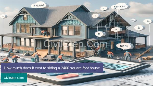 How much does it cost to siding a 2400 square foot house