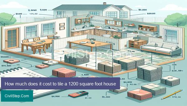 How much does it cost to tile a 1200 square foot house