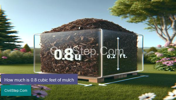 How much is 0.8 cubic feet of mulch