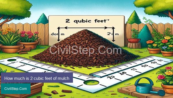 How much is 2 cubic feet of mulch