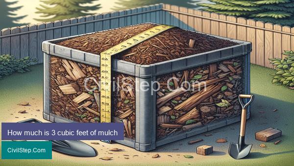How much is 3 cubic feet of mulch