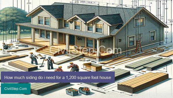 How much siding do i need for a 1,200 square foot house