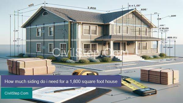 How much siding do i need for a 1,800 square foot house