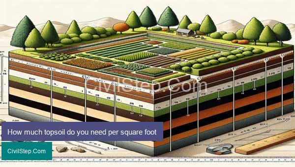 How much topsoil do you need per square foot