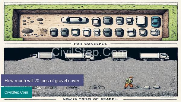 How much will 20 tons of gravel cover
