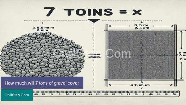 How much will 7 tons of gravel cover