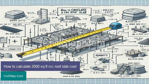 How to calculate 2000 sq ft rcc roof slab cost