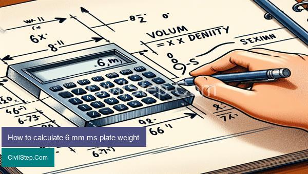 How to calculate 6 mm ms plate weight