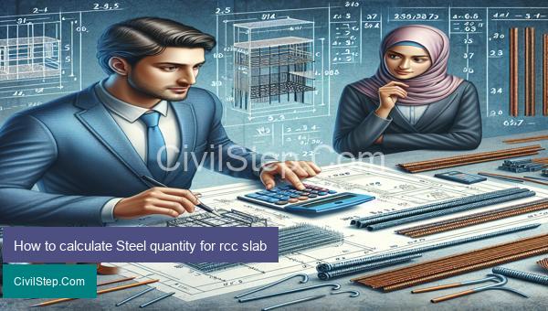 How to calculate Steel quantity for rcc slab