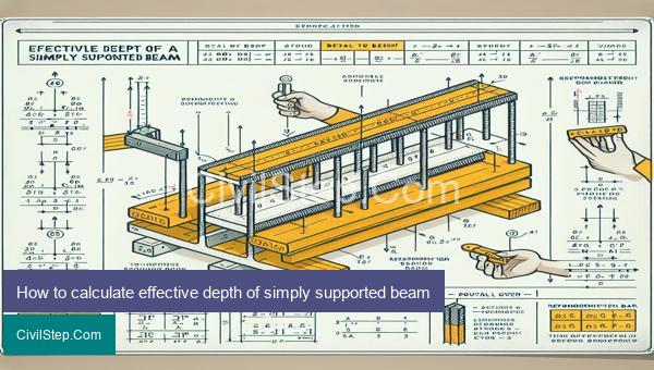 How to calculate effective depth of simply supported beam