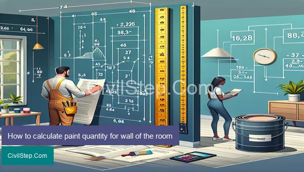 How to calculate paint quantity for wall of the room