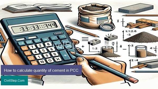 How to calculate quantity of cement in PCC