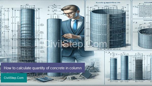 How to calculate quantity of concrete in column